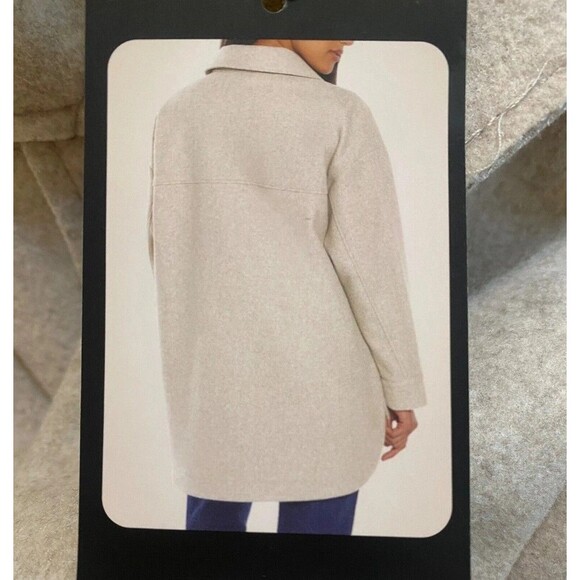 Banana Republic Women's XL Structured Super Soft Shirt Jacket Tan 4-Pocket NWT - Picture 4 of 9